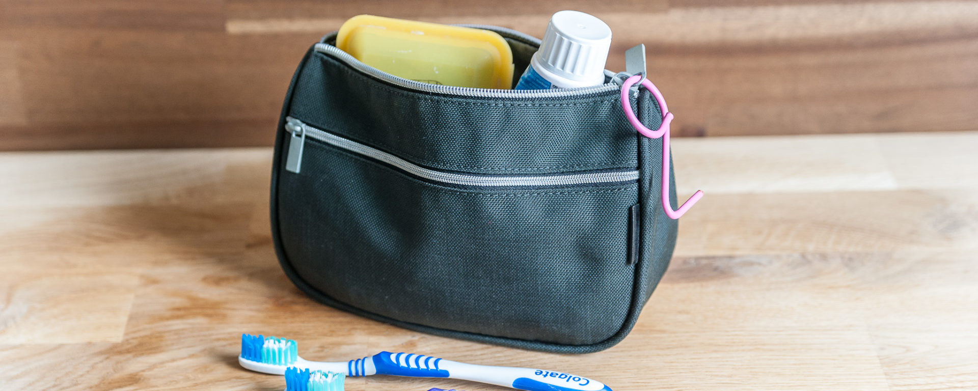 Minimalistische Waschtasche
